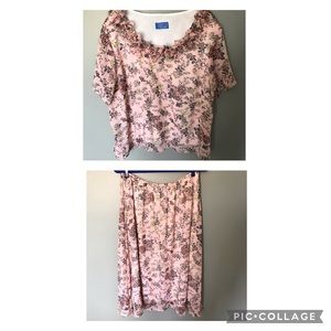 Vicki Wayne plus size skirt set